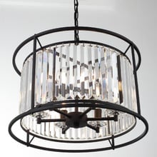 Auburn Steel 6 Light Pendant